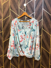 Western Top Chiffon – 1XL Size (Chest: 23, Length: 26  )