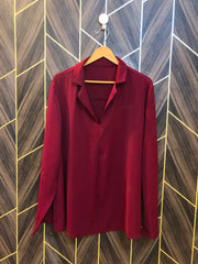 Western Top Chiffon – Large Size (Chest: 25  , Length: 29