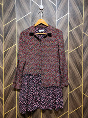 Mini Dress Chiffon X Small Size Chest 17 Length 32