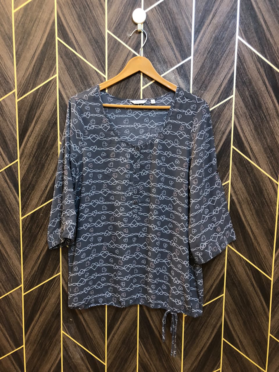 Western Top Chiffon – Large Size (Chest: 21  , Length: 27  )