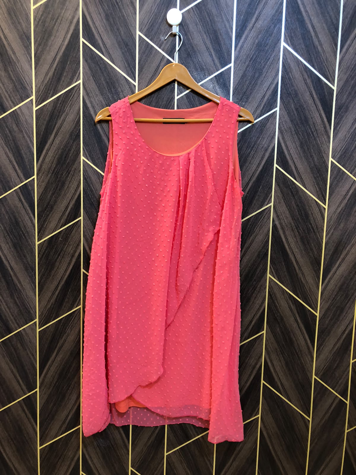 Mini Dress Chiffon Large Size Chest 21 Length 36