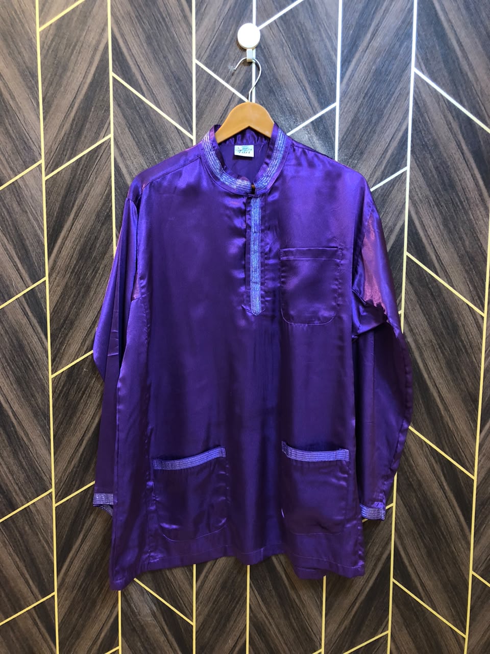 Women Silk Cord Set baggy | Shirt Chest 21  | Shirt Length 31   | Trouser Waist 34 | Trouser Length 41