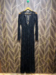 Western Long Maxi Net See Through Small | Size | Chest 18 | Length 64