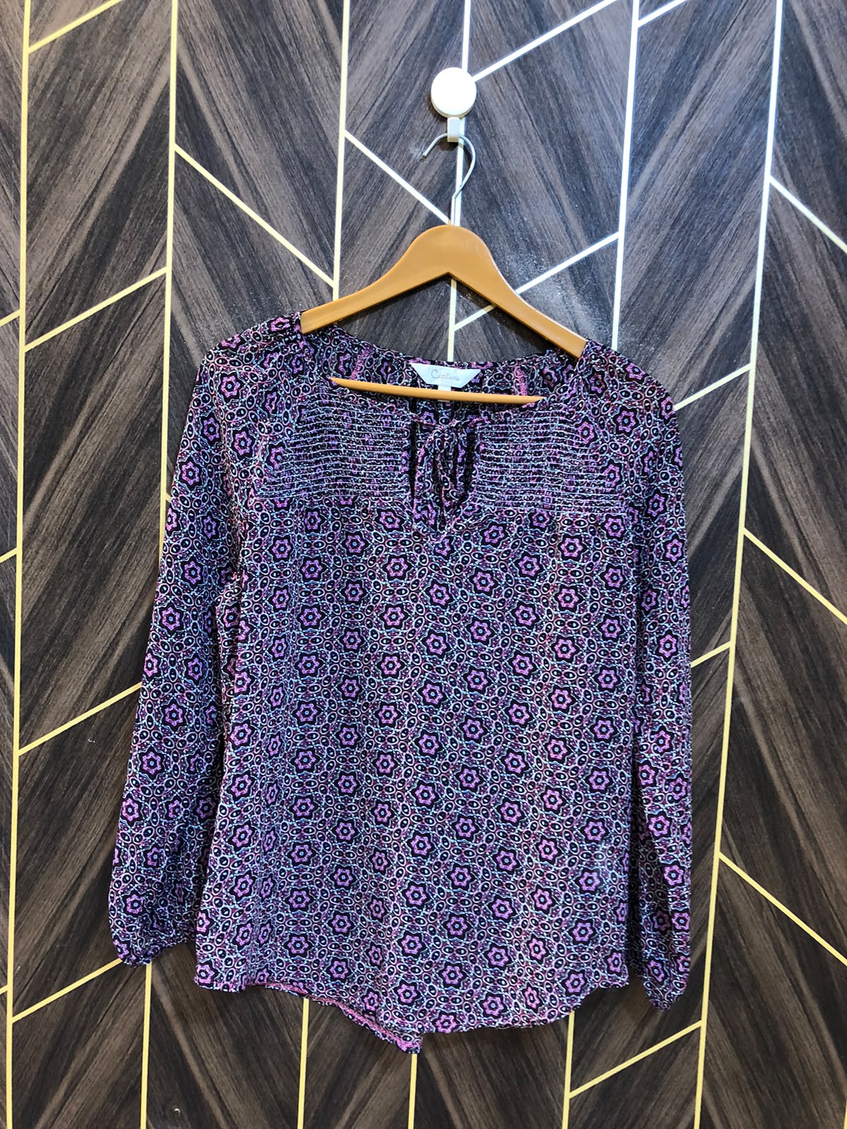 Western Top Chiffon (See Through) – Medium Size (Chest: 19, Length: 26 )