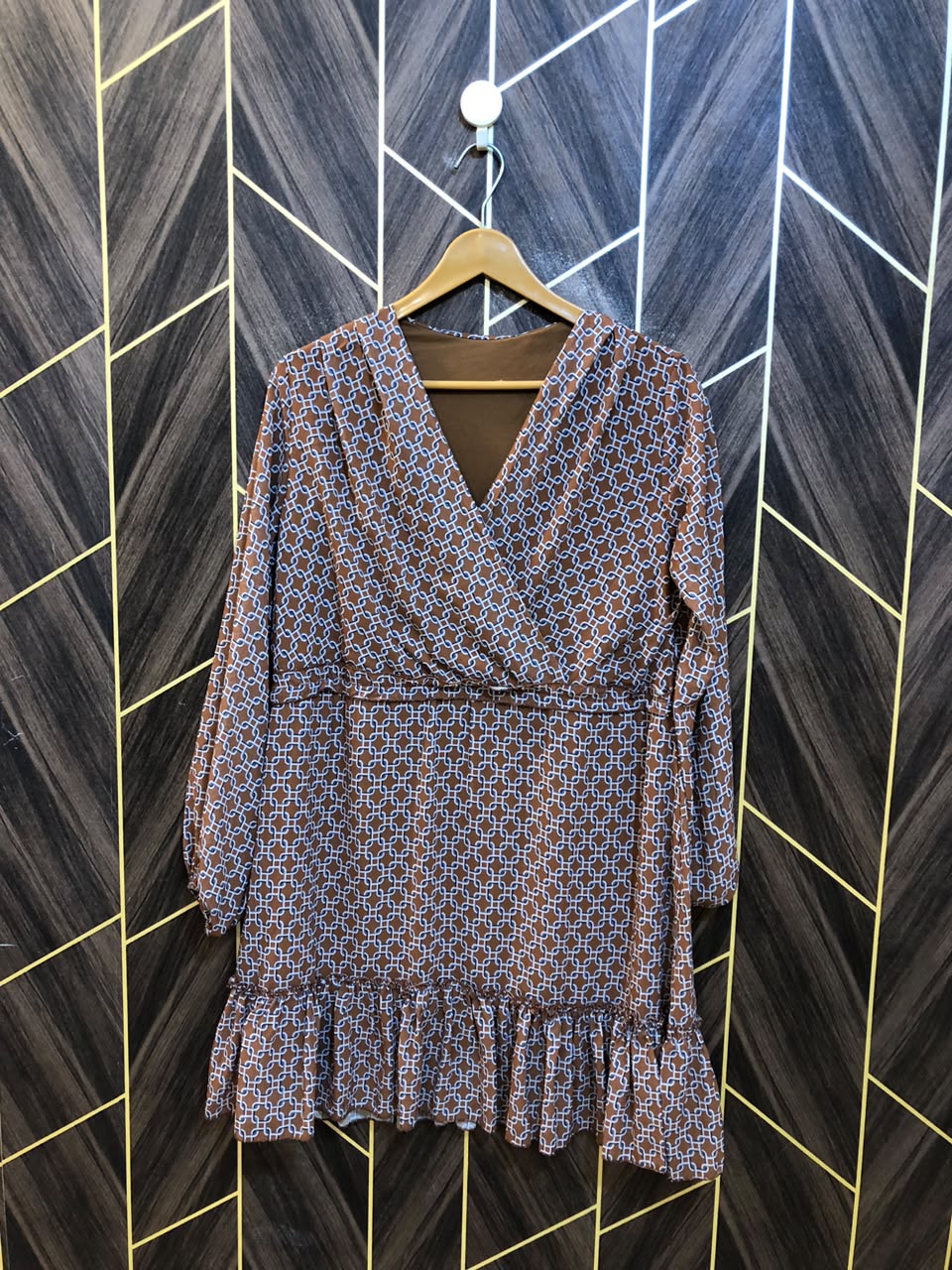 Mini Dress Chiffon Large Size Chest 20 Length 35