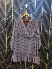 Mini Dress Chiffon Large Size Chest 20 Length 35