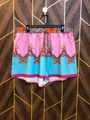 Women Mini Shorts Silk X Large | Size Waist 36