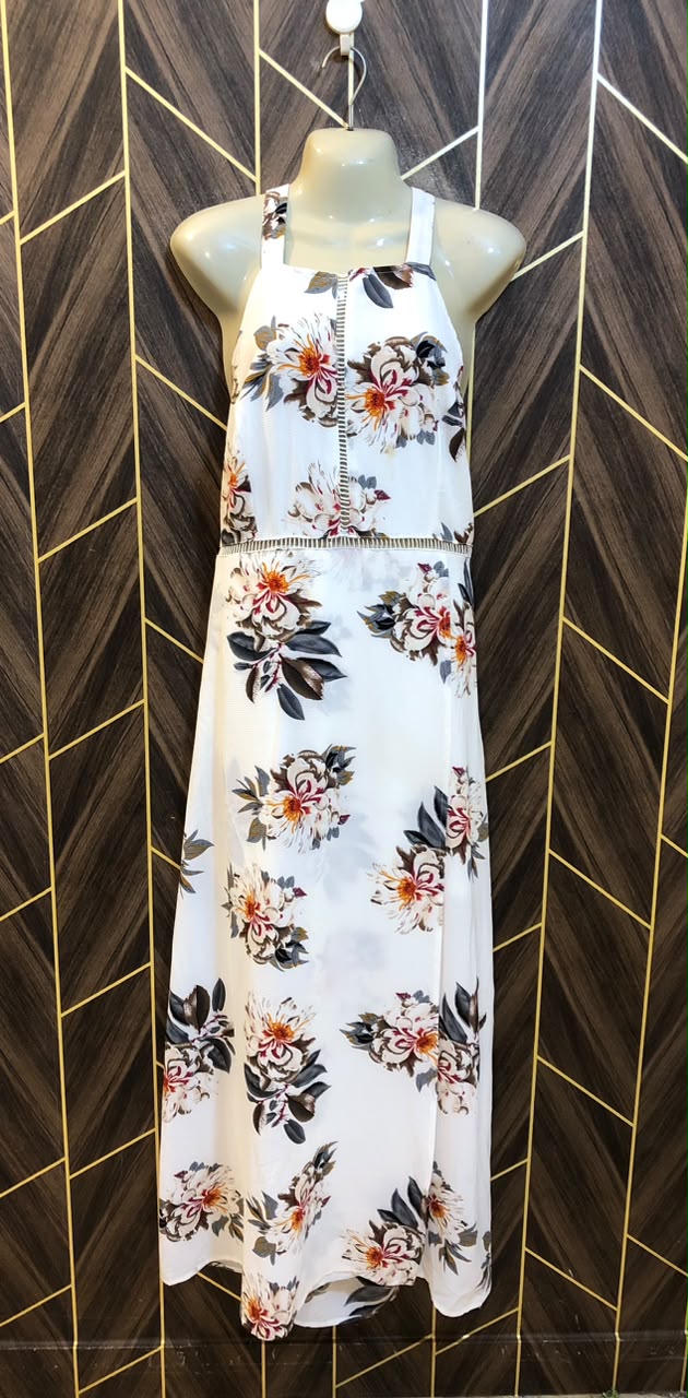 Western Long Maxi Chiffon Small | Size | Chest 18 | Length 58