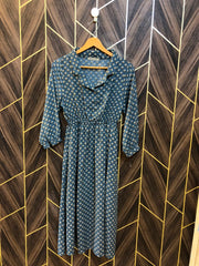 Women Long Shirt Chiffon X Small | Chest 17 | Length 43