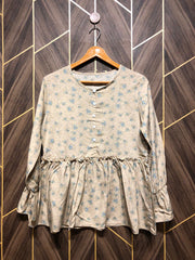 Western Top Linen – Small to medium  Size (Chest: 18 to 19 , Length: 25 )
