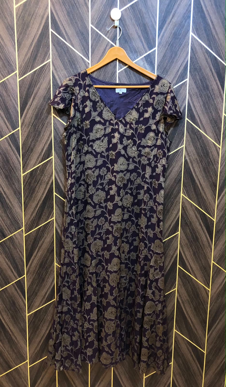 Western Long Maxi Silk Large | Size | Chest 21 | Length 50