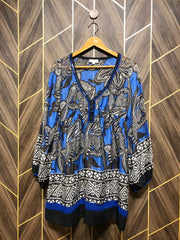 Western Top Chiffon (See Through) – Small Size (Chest: 18, Length: 32)