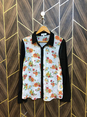 Western Top Chiffon (See Through) – X-Small Size (Chest: 17, Length: 26 )