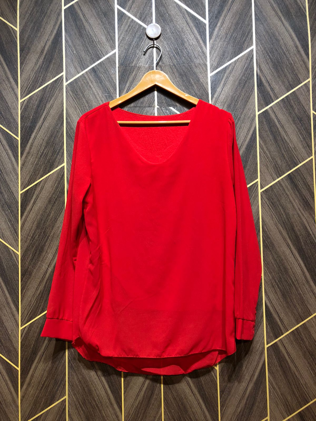 Western Top Chiffon – Large Size (Chest: 20, Length: 29 )