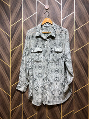 Western Top Chiffon (See Through) – 2X-Large Size (Chest: 23 , Length: 30)