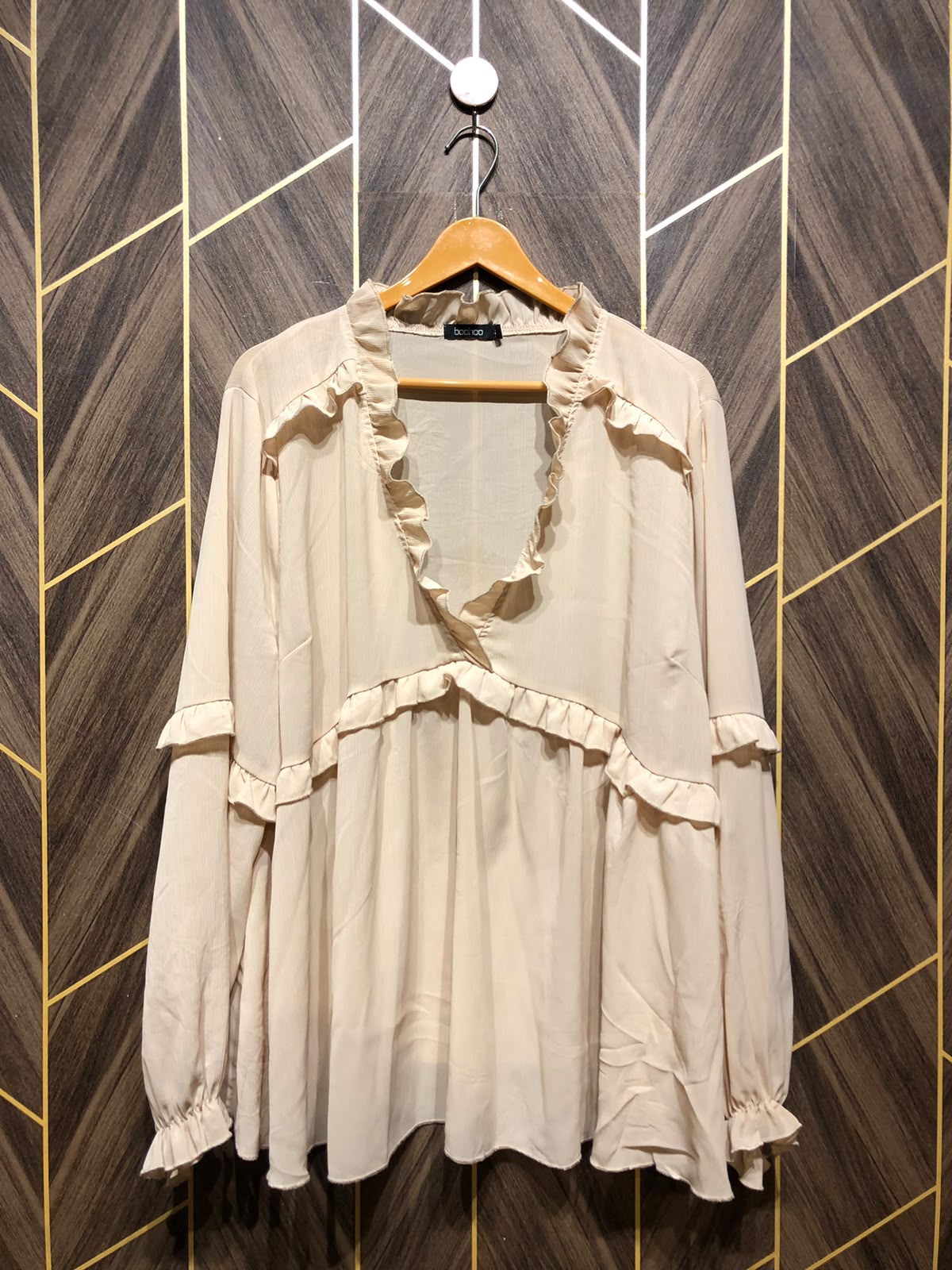 Western Top Chiffon – 4XL Size (Chest: 26 , Length: 30 )