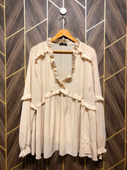 Western Top Chiffon – 4XL Size (Chest: 26 , Length: 30 )