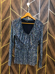 Western Top Chiffon jersey   – X-Small Size (Chest: 17, Length: 26 )