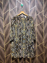 Women Long Shirt Chiffon Medium | Chest 19 | Length 34