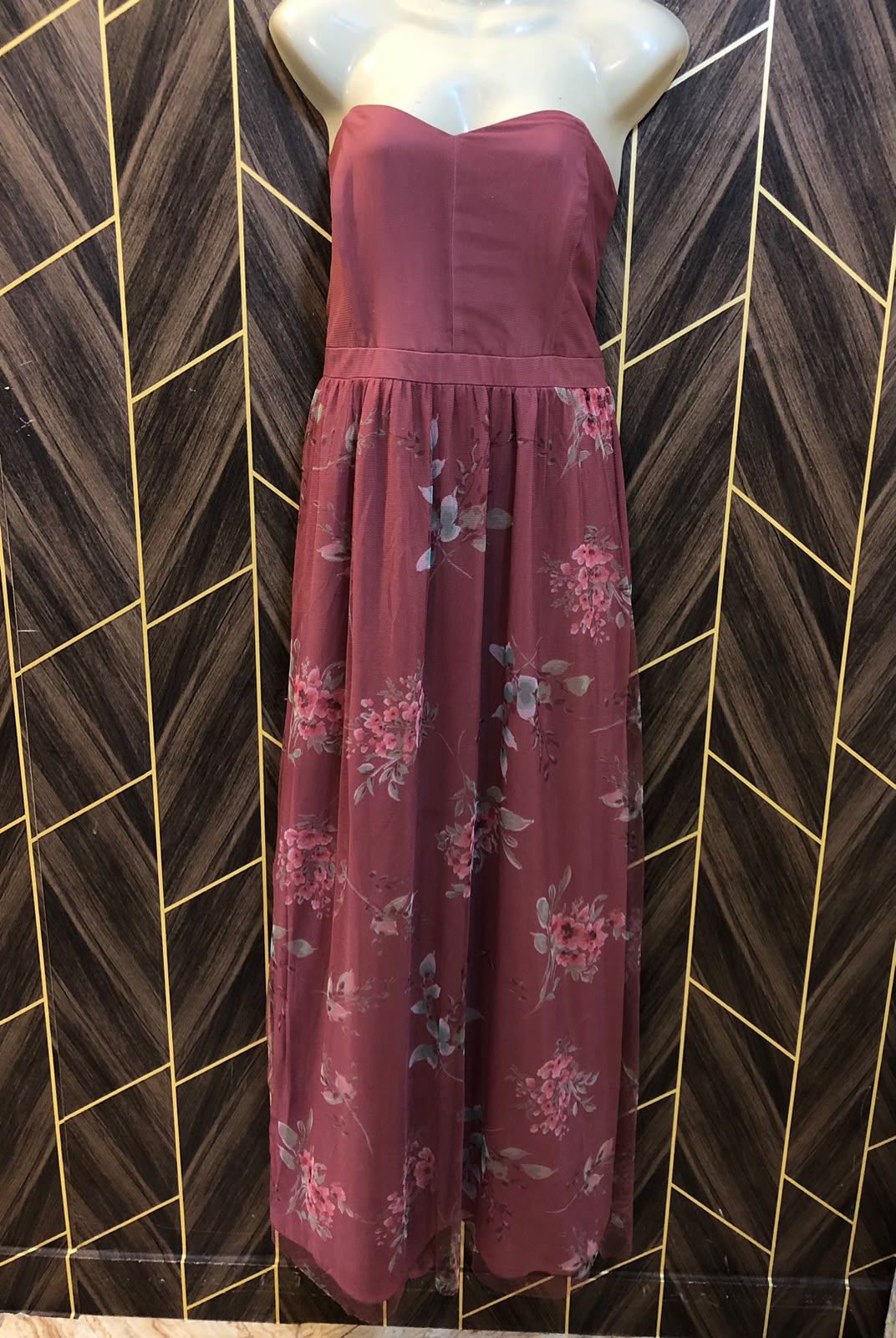 Western Long Maxi Chiffon Large | Size | Chest 20 | Length 53