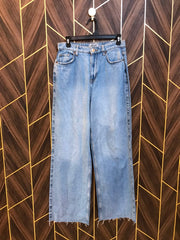Women High Waist Wide Leg Jeans Medium | Waist 30 | Length 42