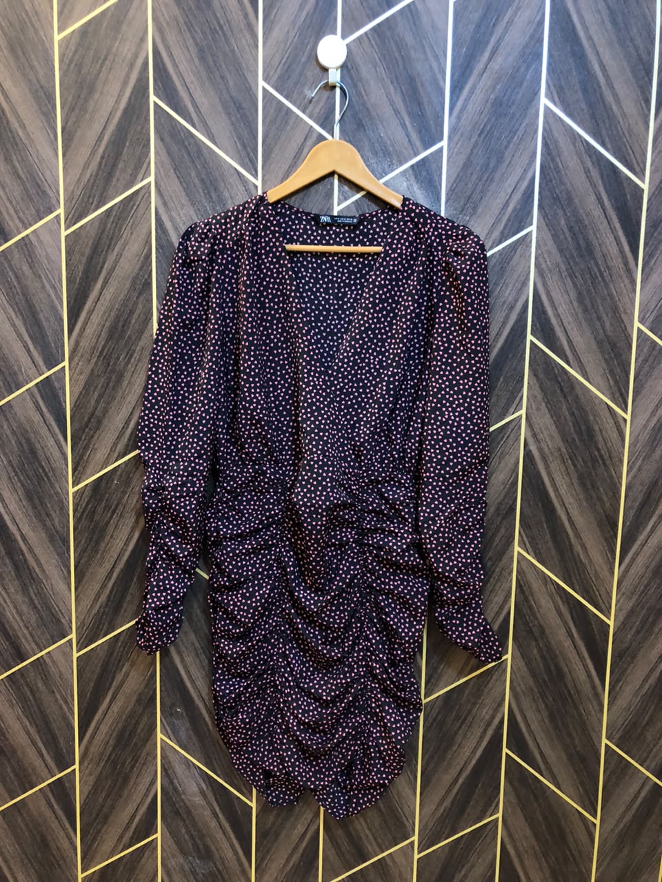 Mini Dress Silk   body straight Medium Size Chest 19 Length 36