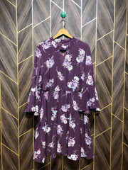 Women Long Shirt Chiffon jersey   X Large | Chest 23 | Length 40