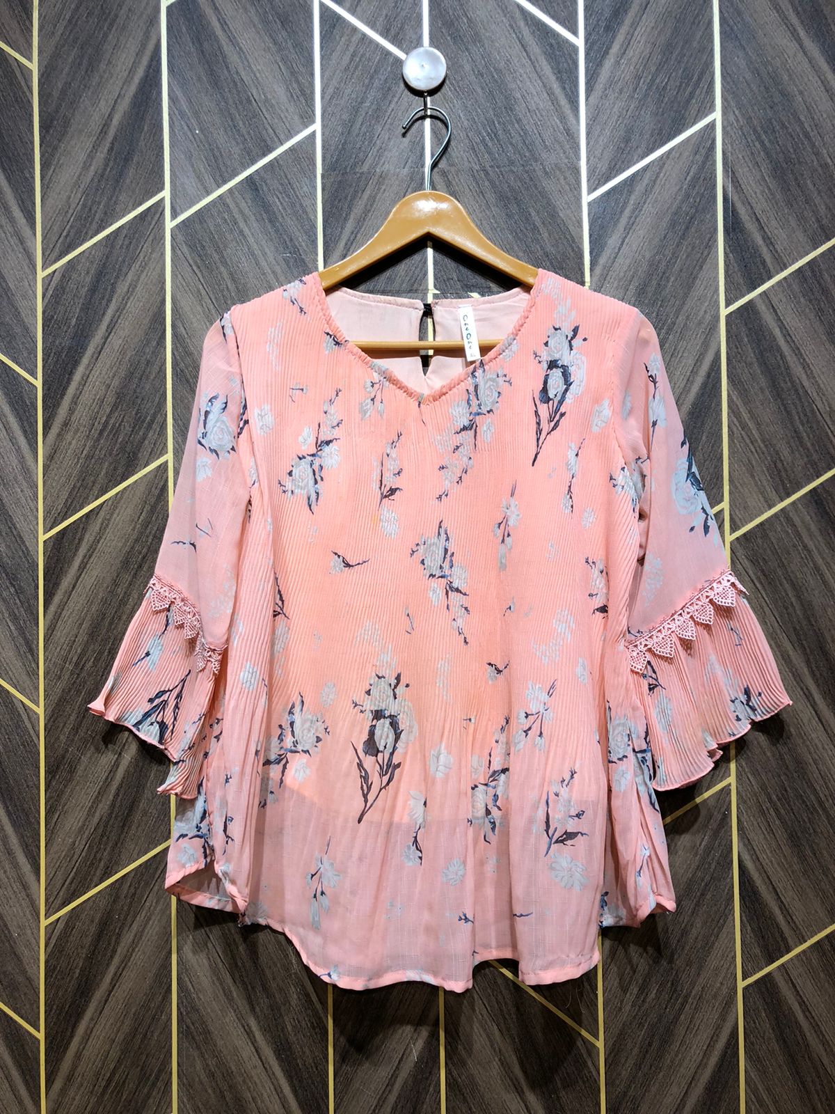 Western Top Chiffon – Small Size (Chest: 18, Length: 26)