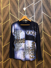 Women Crop Sweater Medium | Size | Chest 19 | Length 26 baggy