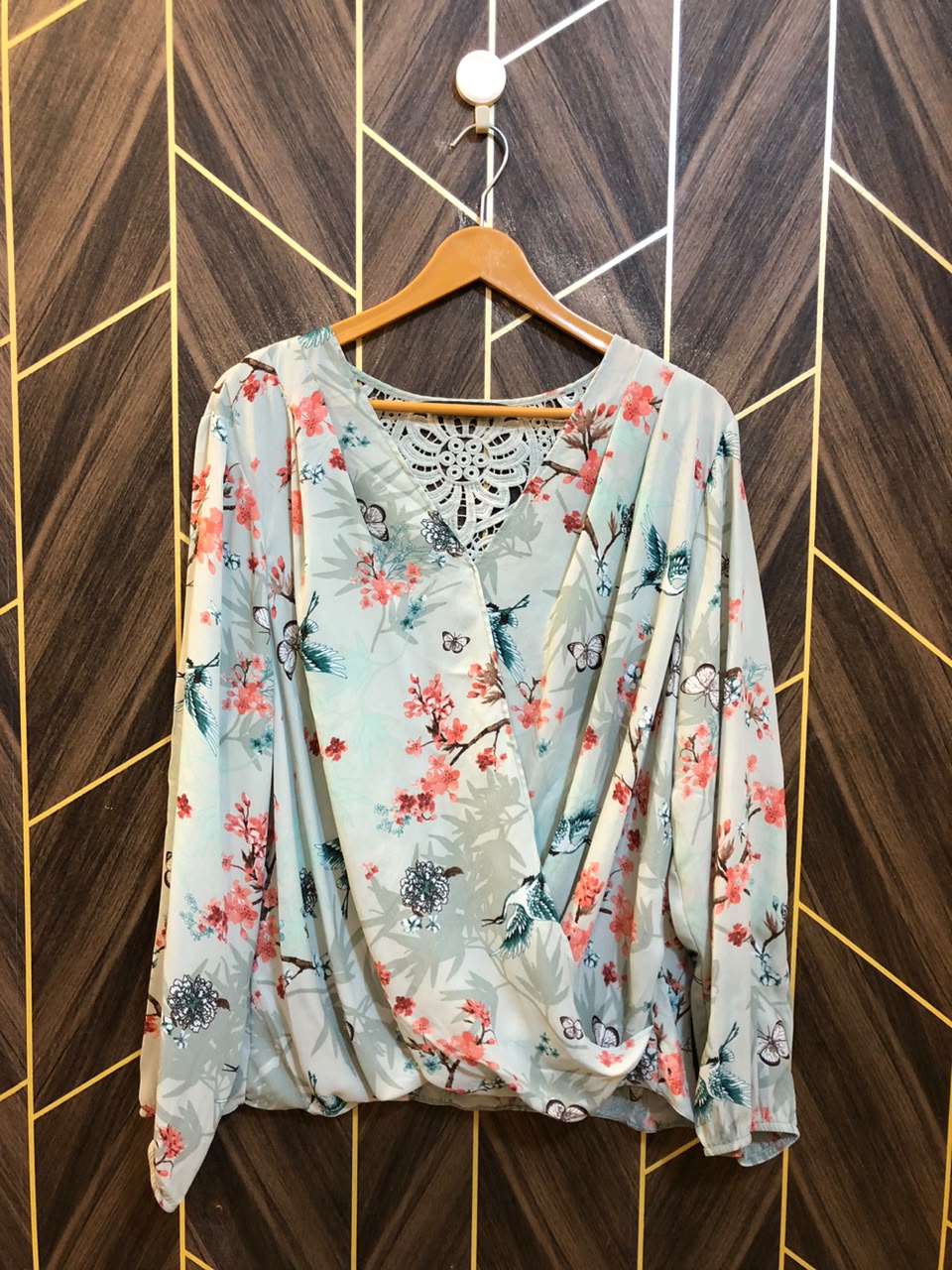 Western Top Chiffon – Large Size (Chest: 23 , Length: 26 )
