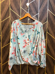 Western Top Chiffon – Large Size (Chest: 23 , Length: 26 )