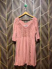 Mini Dress Linen Large Size Chest 20 Length 36