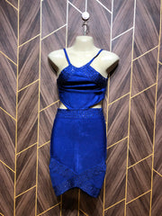 body cone Party Dress fitted  strechebal Small Size Chest 18 Length 33