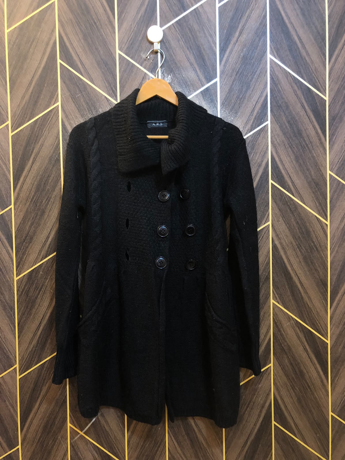 Women Wool Cardigan Sweater Small | Size | Chest 18 | Length 31