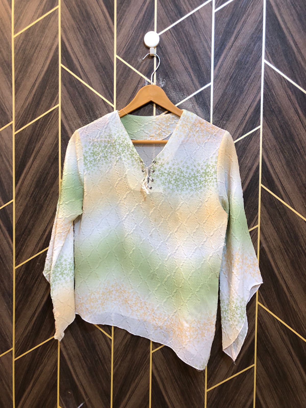 Western Top Chiffon – Small Size (Chest: 18, Length: 22 )