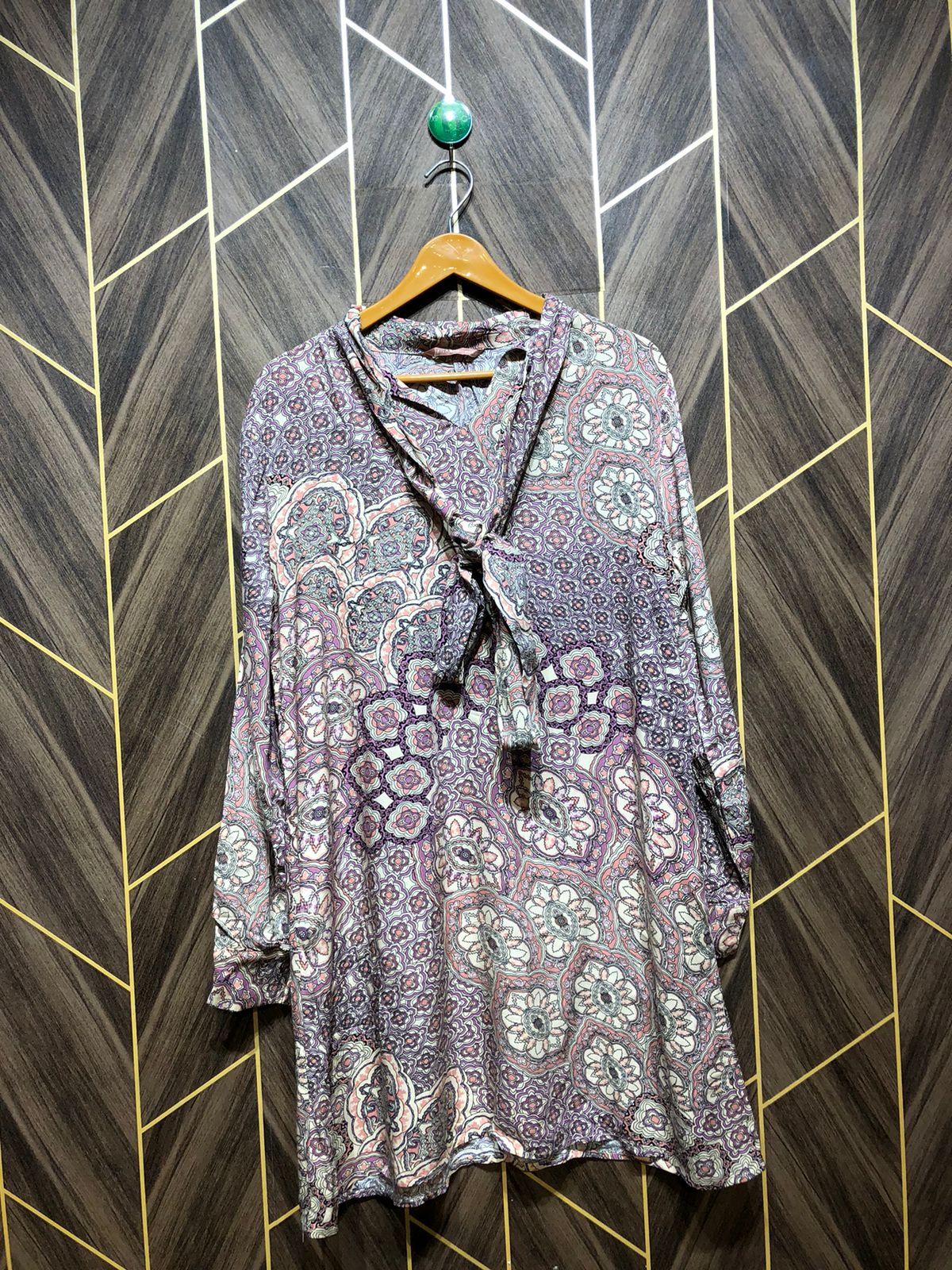 Women Long Shirt Linen X Large | Chest 23 | Length 35