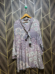 Women Long Shirt Linen X Large | Chest 23 | Length 35