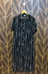 Women Long Shirt Chiffon See Through X Large | Chest 22| Length 52