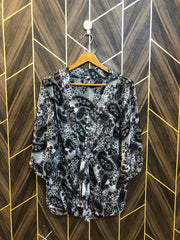 Western Top Chiffon (See Through) – Medium Size (Chest: 19, Length: 27 )