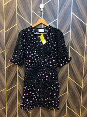 Mini Dress  body straight Chiffon Small Size Chest 18 Length 33