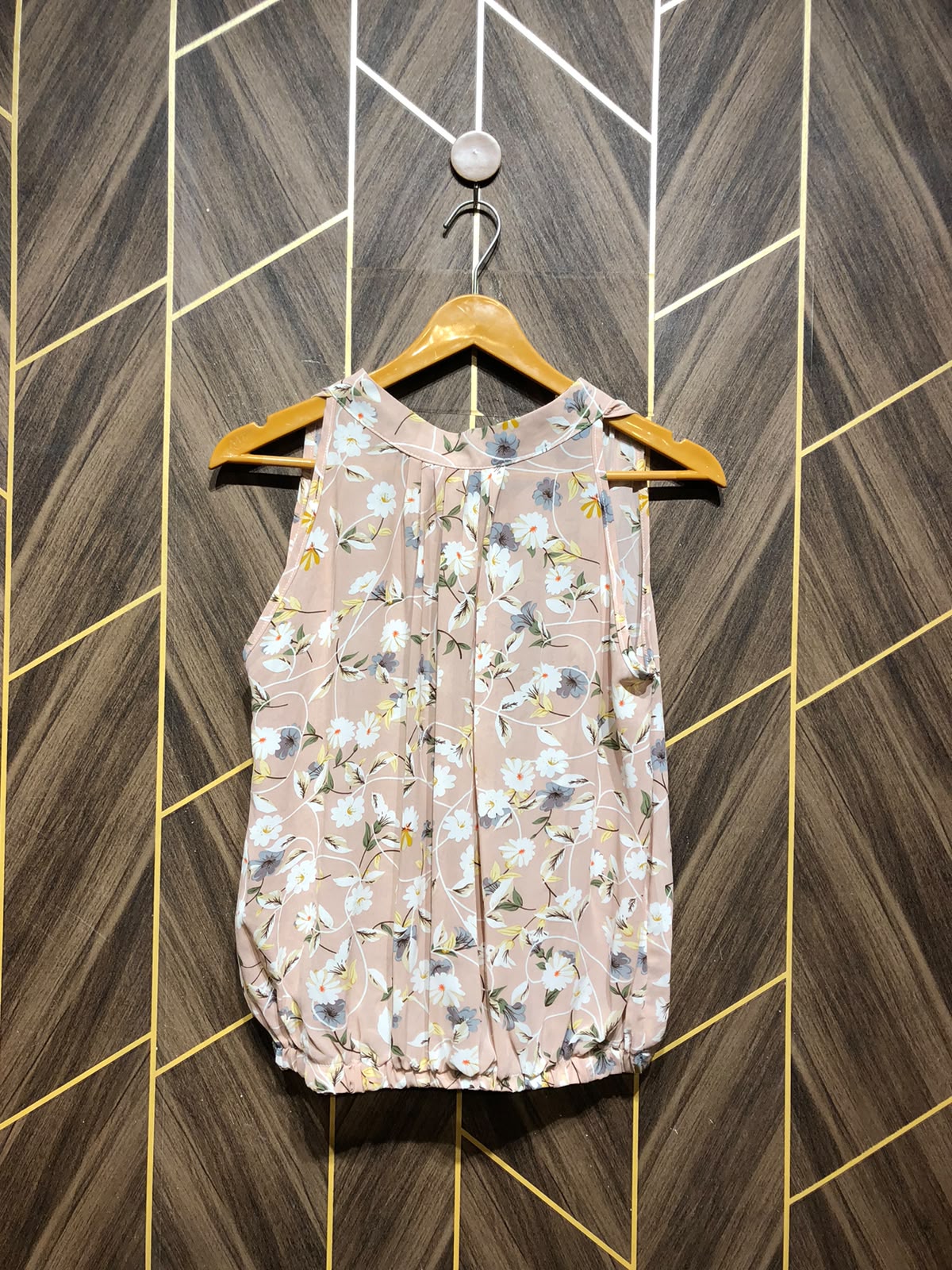 Trendy Chiffon  see through CropTop Size Large
