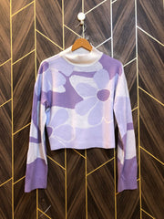 Women Crop Sweater Medium | Size | Chest 19 | Length 18