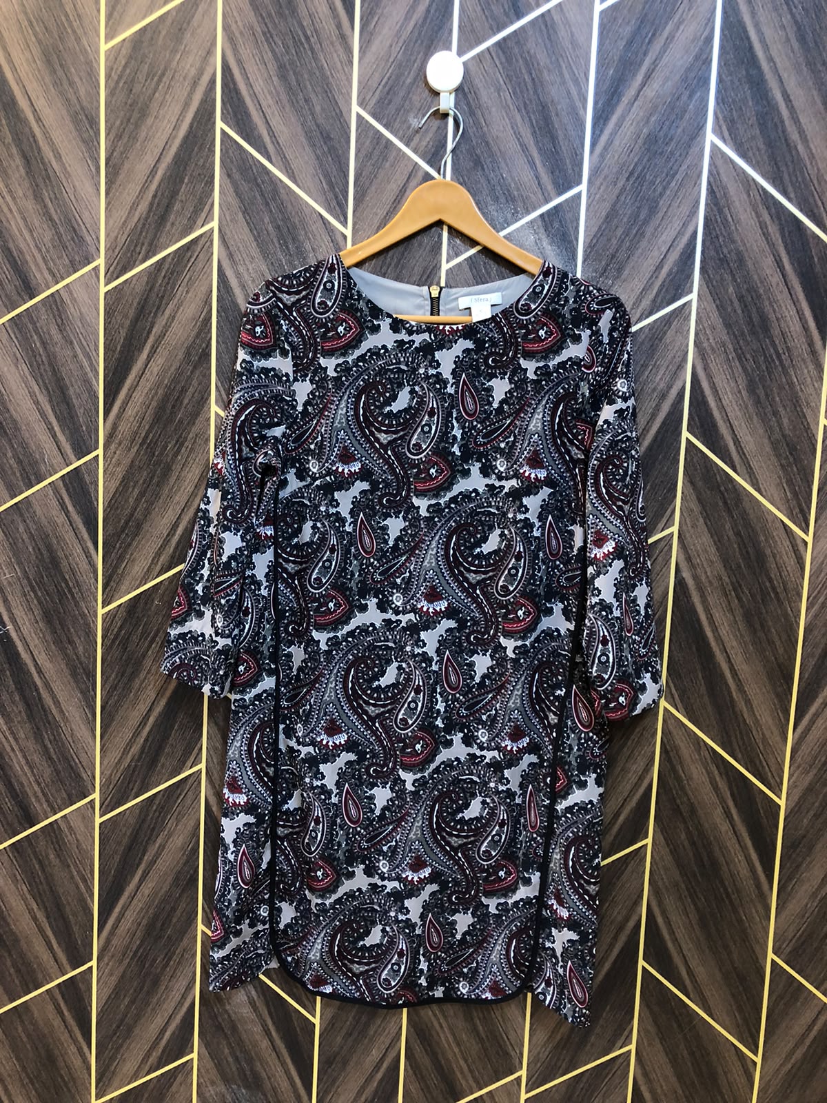 Women Long Shirt Silk Small | Chest 18 | Length 35