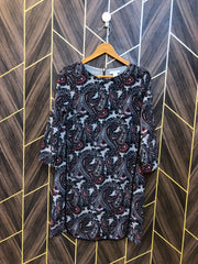 Women Long Shirt Silk Small | Chest 18 | Length 35