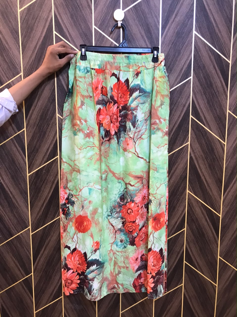 Women Chiffon Cord Set | Shirt Chest 19 | Shirt Length 40  | Skirt Waist 30 | Skirt Length 39
