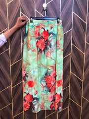 Women Chiffon Cord Set | Shirt Chest 19 | Shirt Length 40  | Skirt Waist 30 | Skirt Length 39