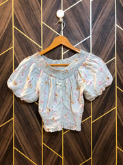 Trendy Linen CropTop Size Small