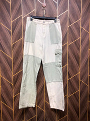 Women Wide Leg Cargo Jeans Medium | Waist 30 | Length 41