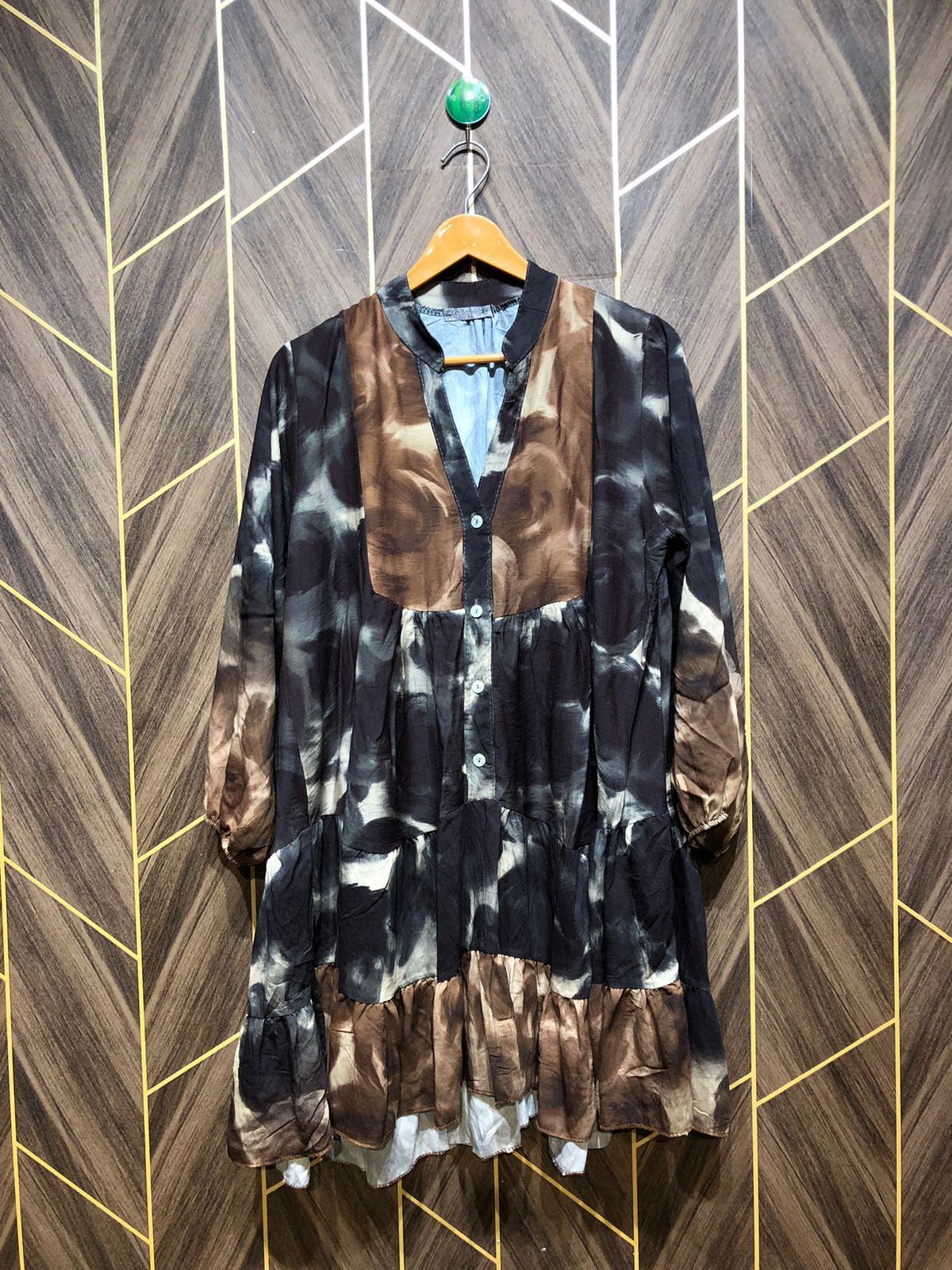 Women Long Shirt Chiffon X Large | Chest 22 | Length 33
