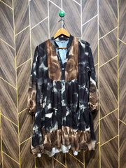 Women Long Shirt Chiffon X Large | Chest 22 | Length 33